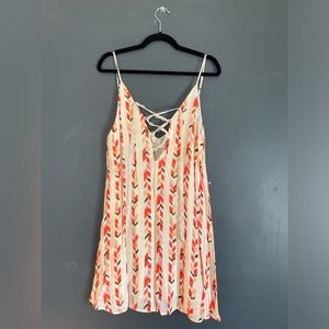 💕Audrey 3+1 | V-neck Lace-up Tunic Dress